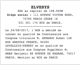 changement commissaire aux comptes